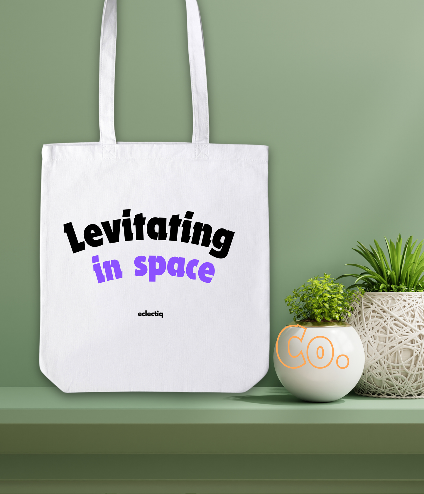 "Levitating in space" Due Lipa Tote Bag with Zippers